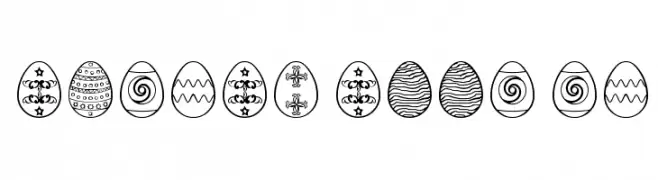 Easter eggs ST  Fuentes Gratis Descargar