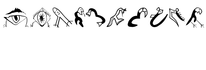 EasterAnimalsFour Font OTHER CHARS