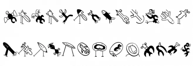 EasterAnimalsFour Font LOWERCASE