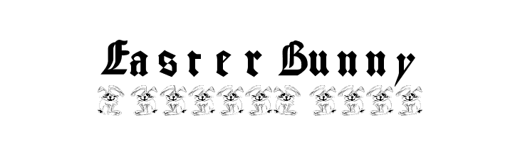 EasterBunny  Frei Schriftart Herunterladen