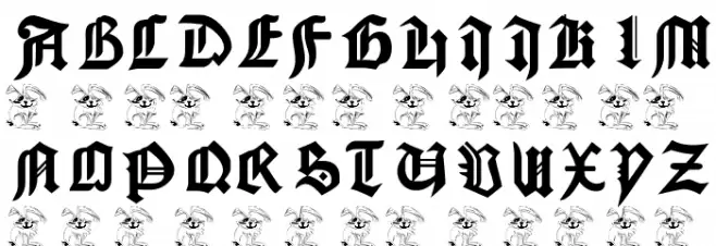 EasterBunny Schriftart Groß