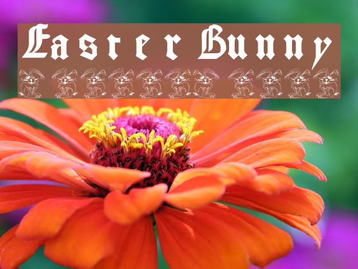 EasterBunny Font examples