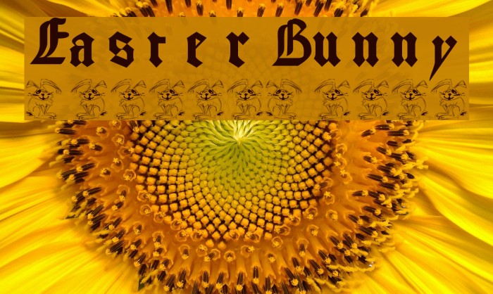 EasterBunny Font examples