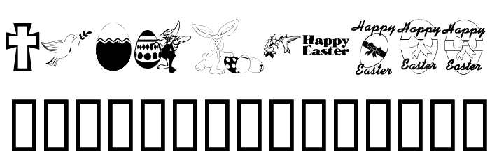 EasterCollage Font OTHER CHARS