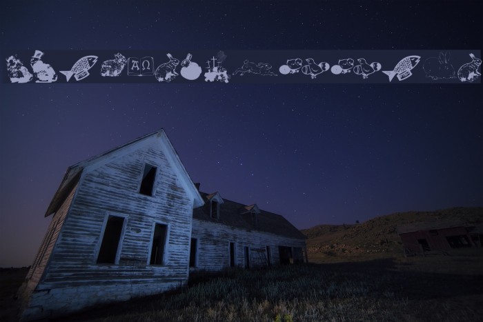 EasterCollage Font examples