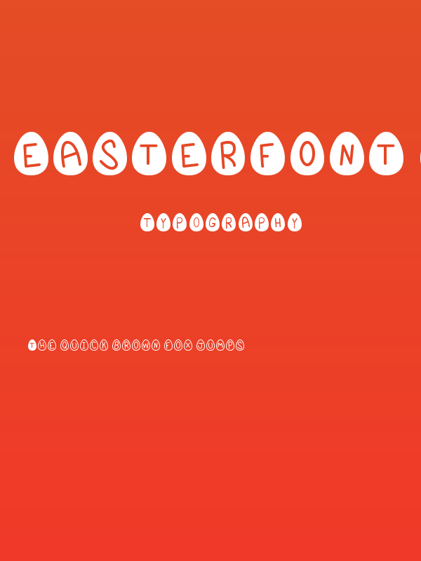 EasterFont St Poster