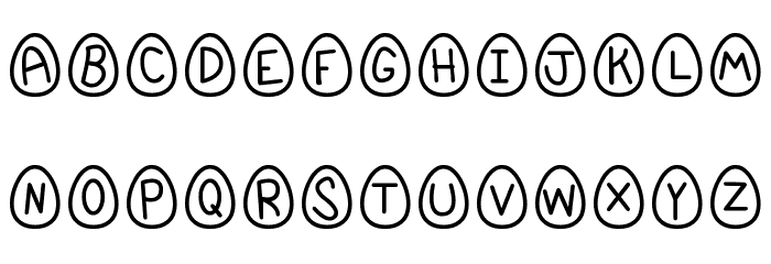 EasterFont St Font Litere mici