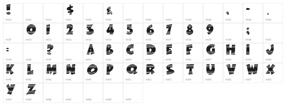 EasterFunbyTom Character Map