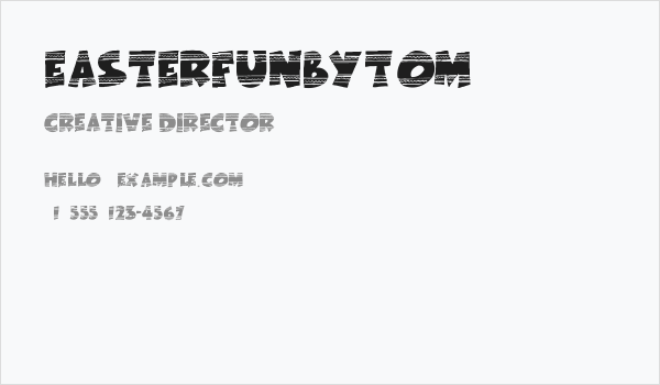 EasterFunbyTom Business Card
