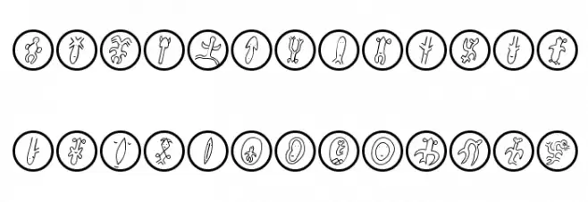 EasterIslandsPopart Font LOWERCASE