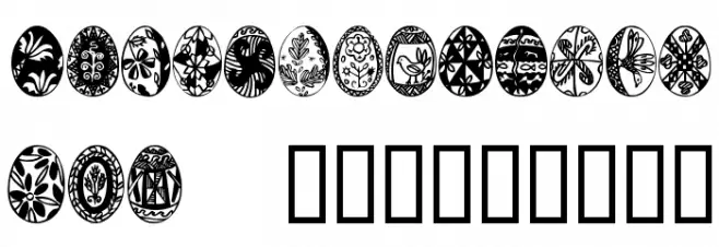 EasterTime 字体 小写