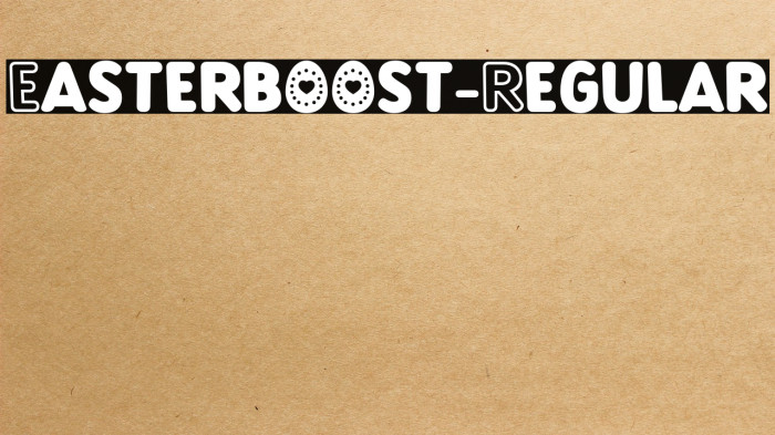 Easterboost-Regular Example 1