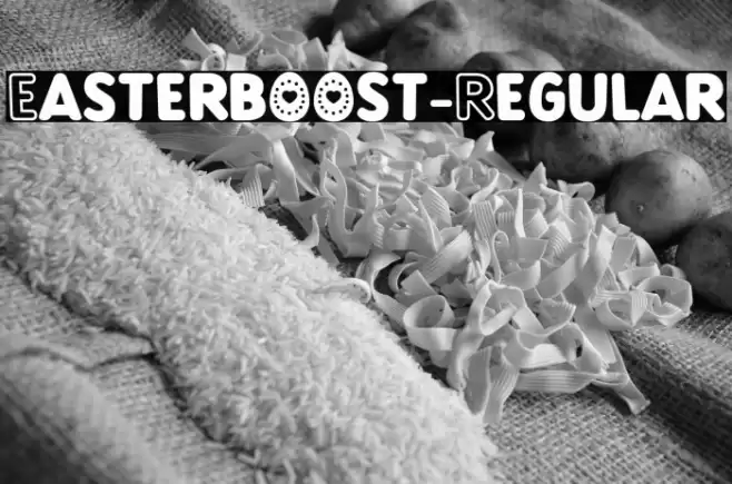 Easterboost-Regular Font examples