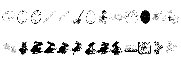 Eastereggs Font Litere mici