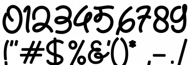 Easteria Font OTHER CHARS
