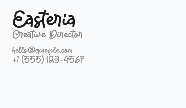 Easteria Business Card