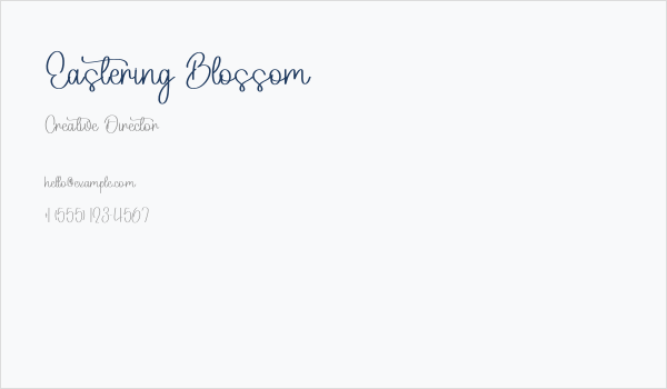 Eastering Blossom Business Card