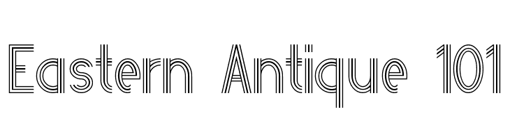 Eastern Antique 101  font caratteri gratis
