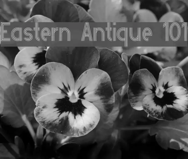 Eastern Antique 101 Font examples