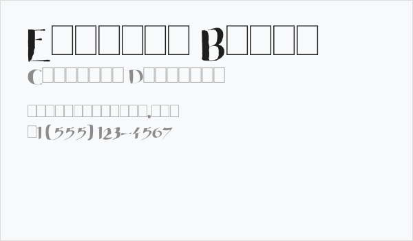 Eastern Brush Business Card