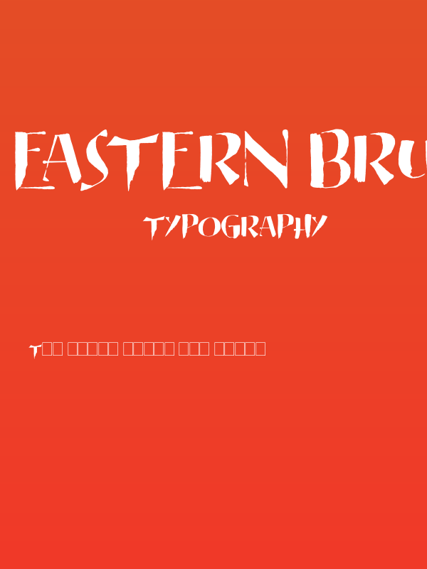 Eastern Brush Poster