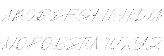 Easternation Signature フォント 大文字