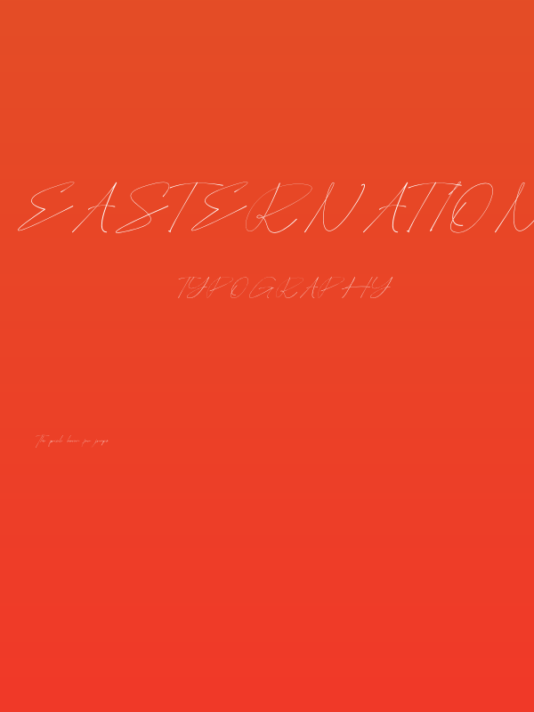 Easternation Signature Poster