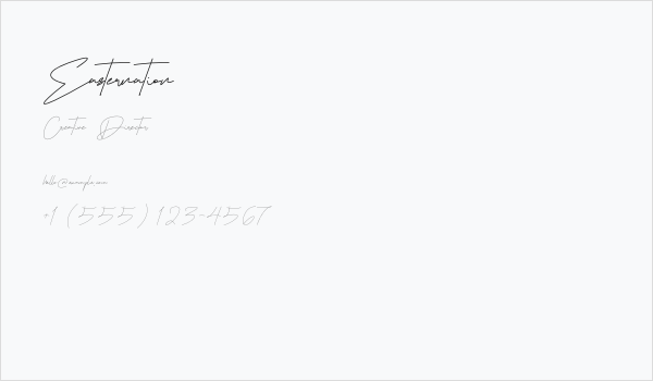 Easternation Business Card