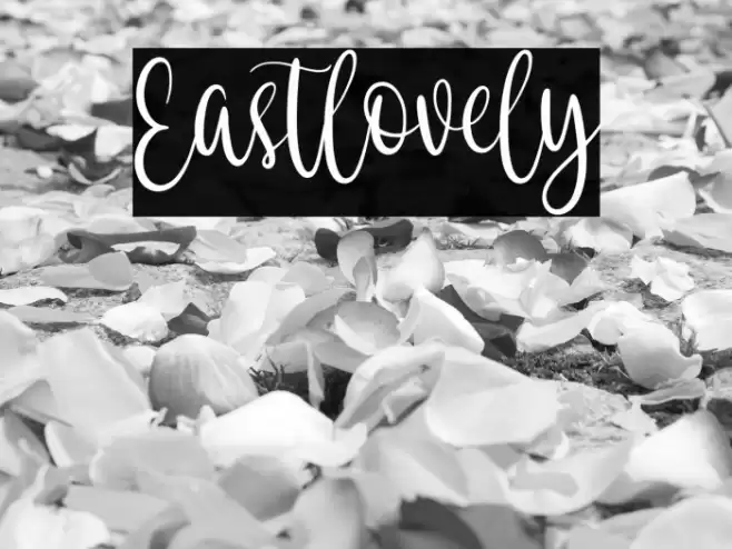 Eastlovely Font examples