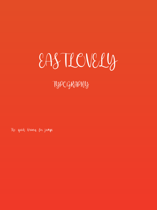 Eastlovely Poster