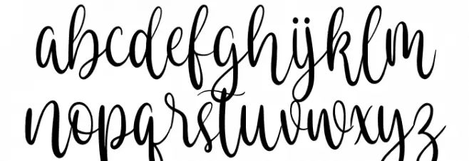 Eastlovely Caratteri MINUSCOLO