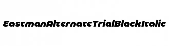 Eastman Alternate Trial Black Italic  Fuentes Gratis Descargar