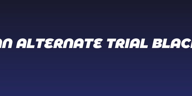 Eastman Alternate Trial Black Italic Social Header