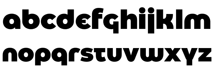 Eastman Alternate Trial Black Font LOWERCASE