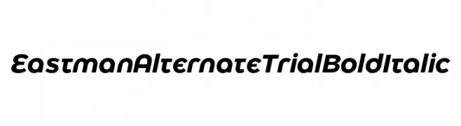 Eastman Alternate Trial Bold Italic 