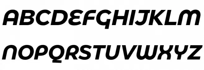Eastman Alternate Trial Bold Italic Polices MAJUSCULES
