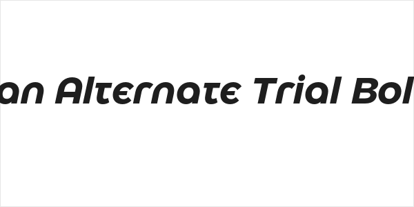 Eastman Alternate Trial Bold Italic Logo