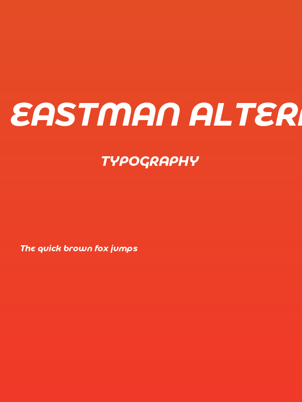 Eastman Alternate Trial Bold Italic Poster