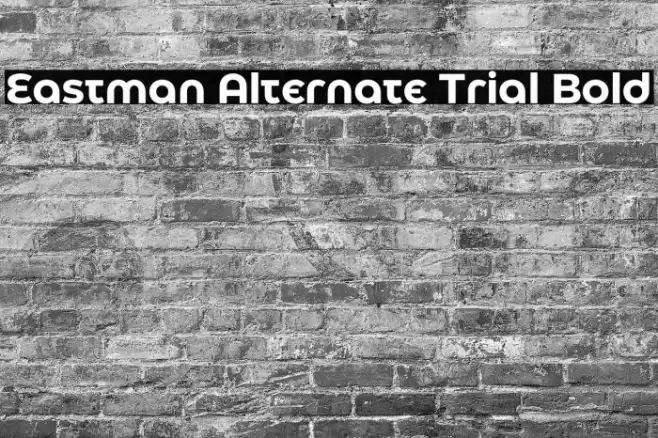 Eastman Alternate Trial Bold Font examples