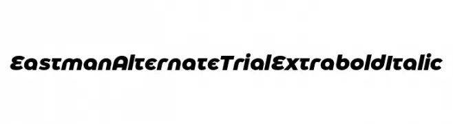 Eastman Alternate Trial Extrabold Italic  Free Fonts Download