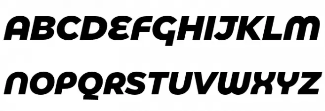 Eastman Alternate Trial Extrabold Italic フォント 大文字