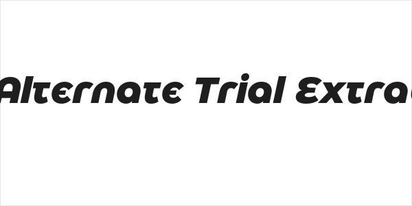 Eastman Alternate Trial Extrabold Italic Logo
