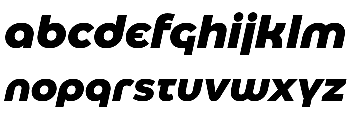 Eastman Alternate Trial Extrabold Italic Font LOWERCASE