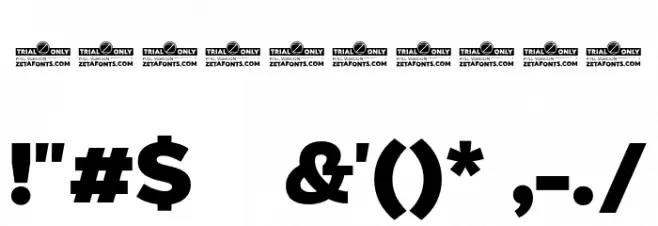 Eastman Alternate Trial Extrabold Font OTHER CHARS