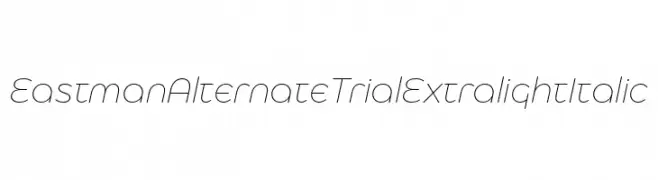 Eastman Alternate Trial Extralight Italic  لخطوط تنزيل