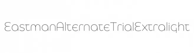 Eastman Alternate Trial Extralight  Free Fonts Download