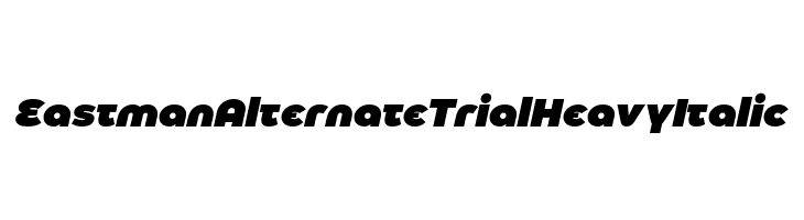 Eastman Alternate Trial Heavy Italic  font caratteri gratis
