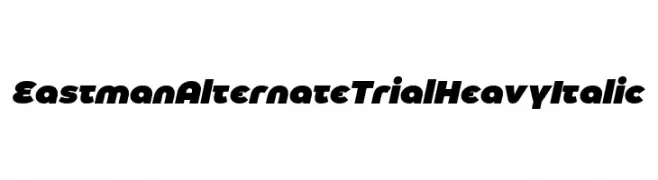 Eastman Alternate Trial Heavy Italic  Fuentes Gratis Descargar