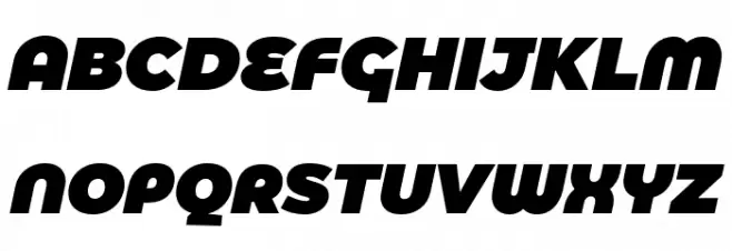 Eastman Alternate Trial Heavy Italic Шрифта ВЕРХНИЙ