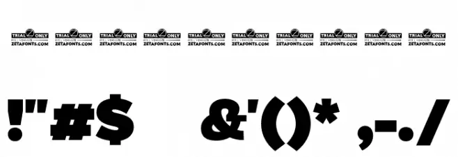 Eastman Alternate Trial Heavy Font OTHER CHARS